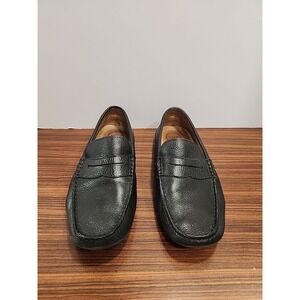 1901 Nordstrom Black Leather Penny Driving Loafers Shoes Men's 10.5 M